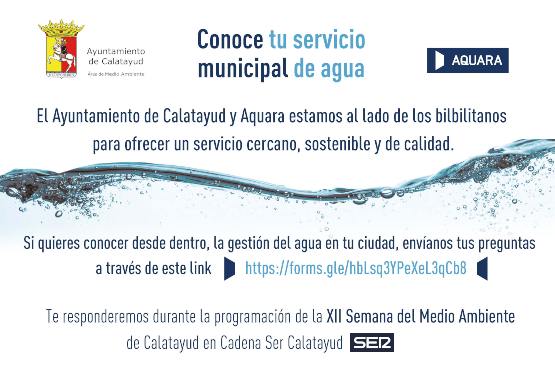 Ir a la noticia Conoce el servicio municipal de agua de Calatayud