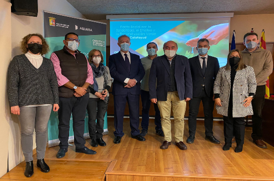 Ir a la noticia Ayuntamiento y Aquara presentan su pacto social por la solidaridad, el empleo y la reconstrucción verde de Calatayud
